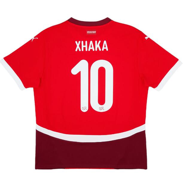 (image for) Xhaka #10 Switzerland Home Jersey Euro 2024